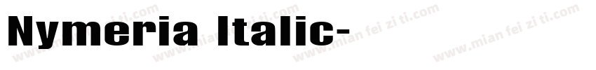 Nymeria Italic字体转换